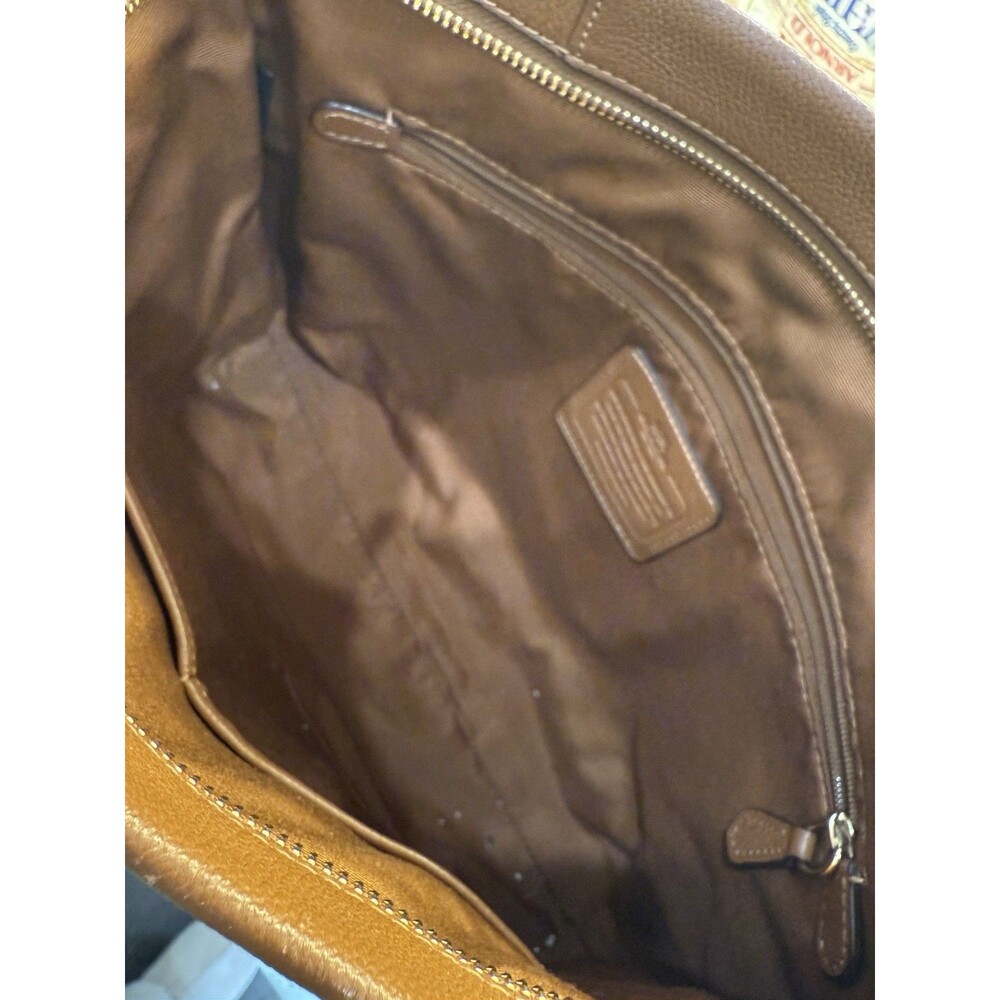 Coach Brown Pebbled Leather Madison Isabelle Hobo Bag Purse Shoulder Crossbody - Picture 11 of 14